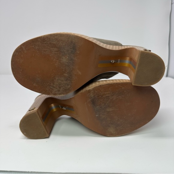 Sam Edelman Shiloh Suede Mule Heel, Olive Suede, Size 6.5 - Picture 8 of 12